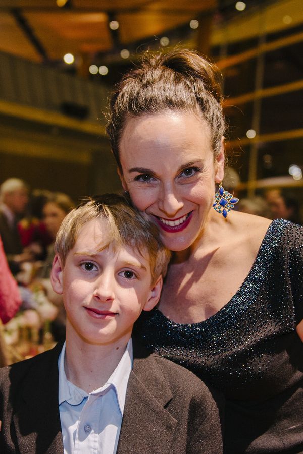 Cast member Susan Rome with her son Photo