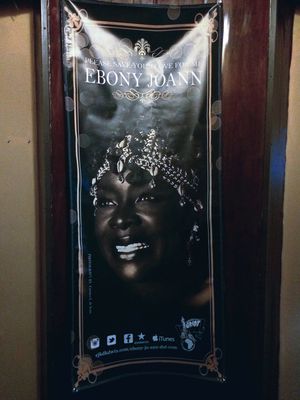 Poster of Ebony Jo-Ann with a photo by Carmen L. de Jesus Photo