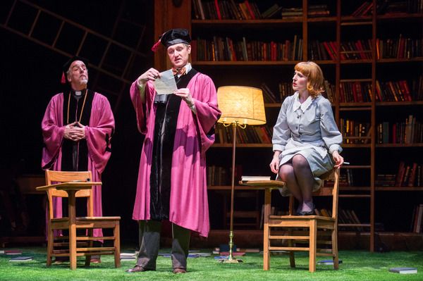 M. A. Taylor (as Nathaniel), Dougfred Miller (as Holofernes) and Maggie Kettering - S Photo