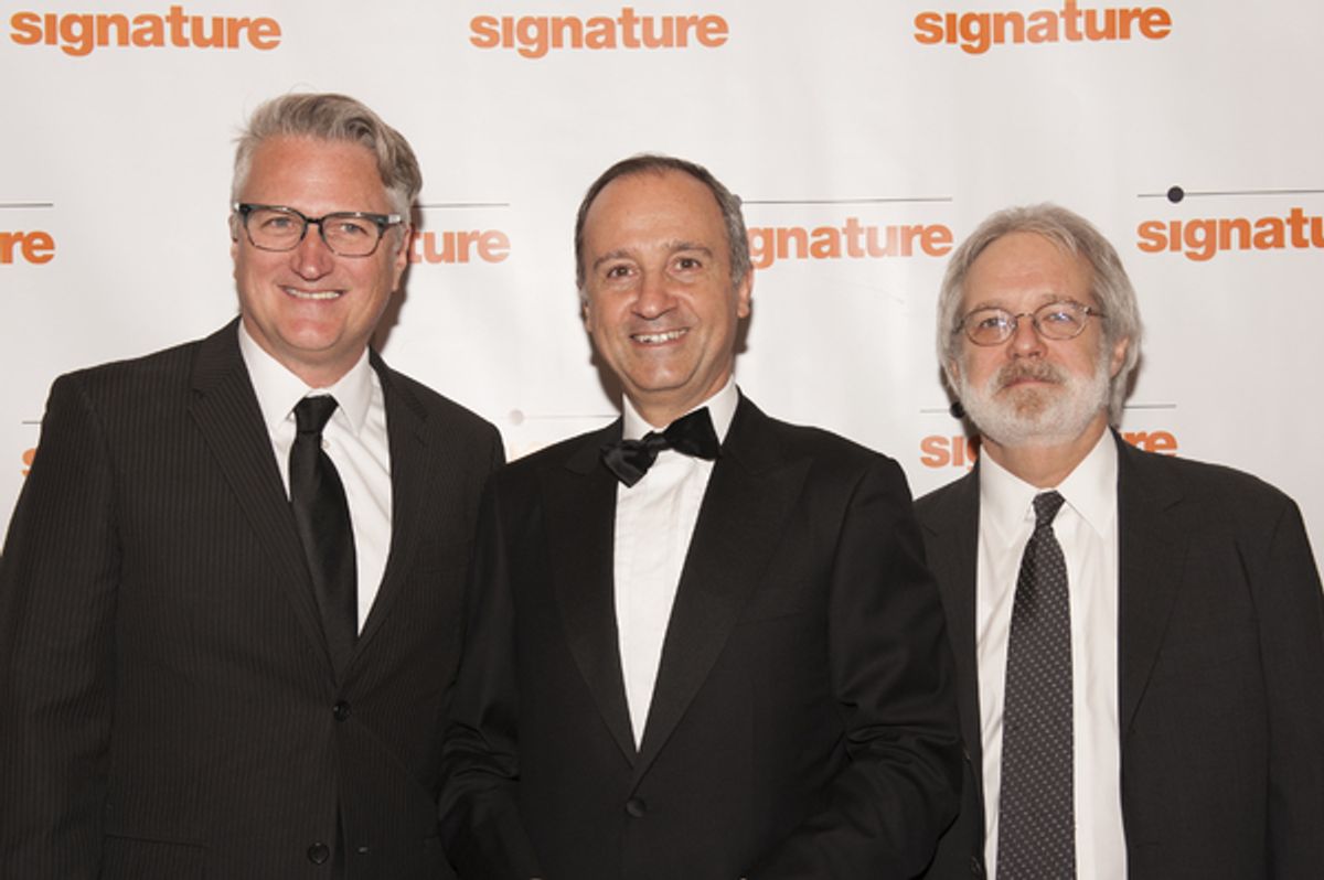 Eric Schaeffer, Italian Ambassador Armando Varricchio, and John Weidman  at 