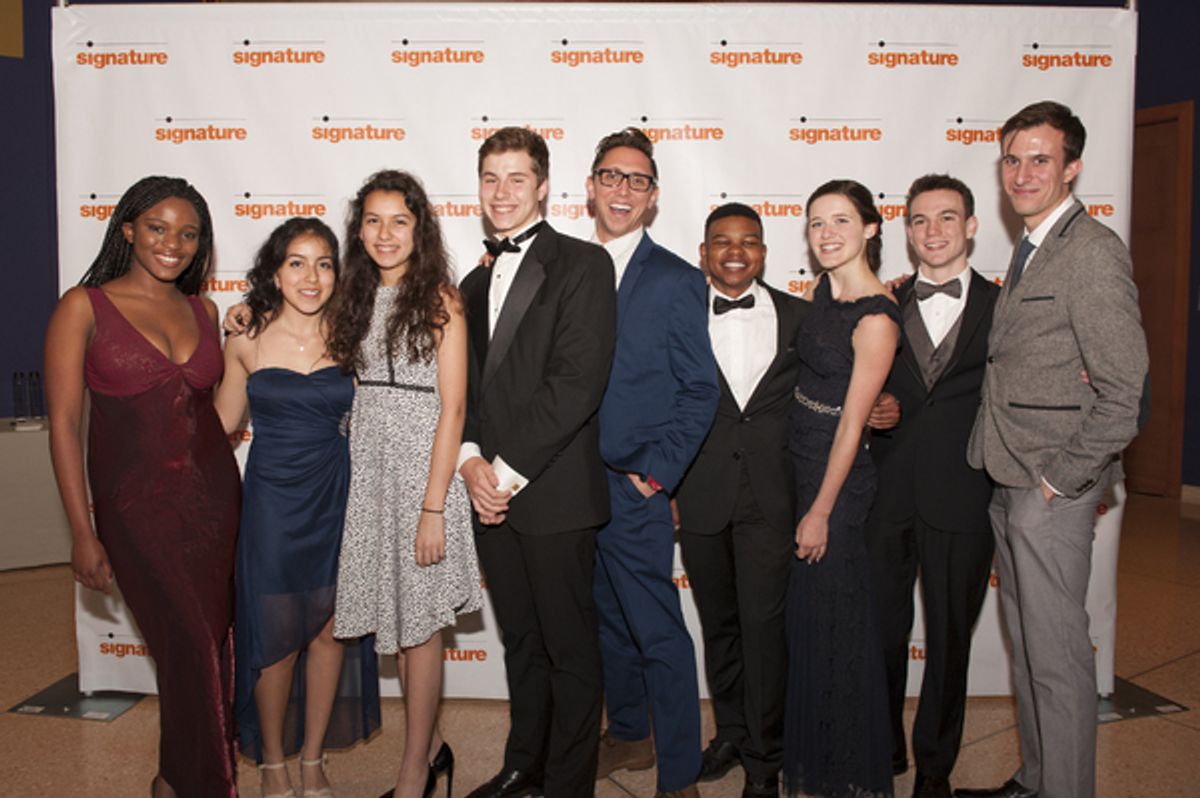 David Zobell and Education Associate Matt Strote with Students at 