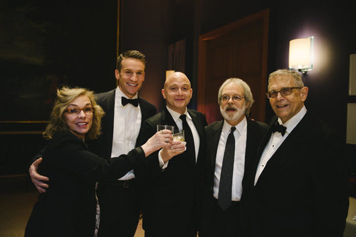 Marsha Norman, Claybourne Elder, Michael Cerveris, John Weidman and Richard Maltby Jr.  at 