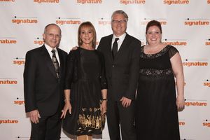 Kenneth Feld, Signature Theatre Board Chair Bonnie Feld, Artistic  Eric Schaeffer and Photo