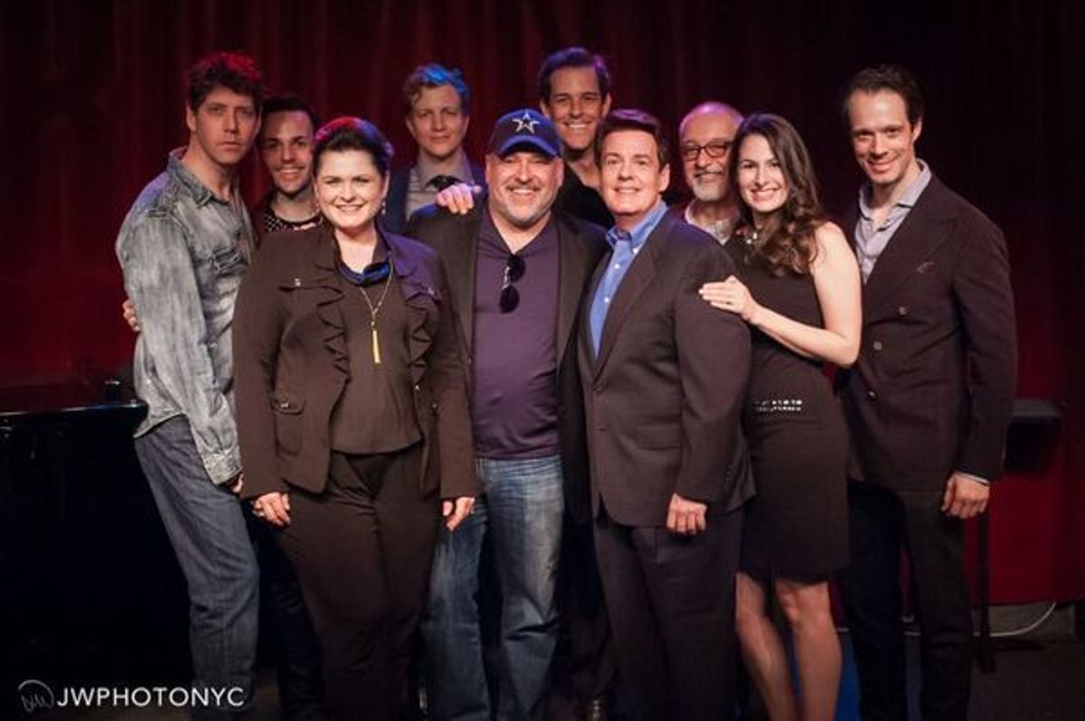 Frank Wildhorn and the cast at 