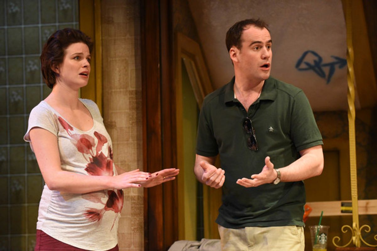 Rebecca Oldfield and Ben Deery at 