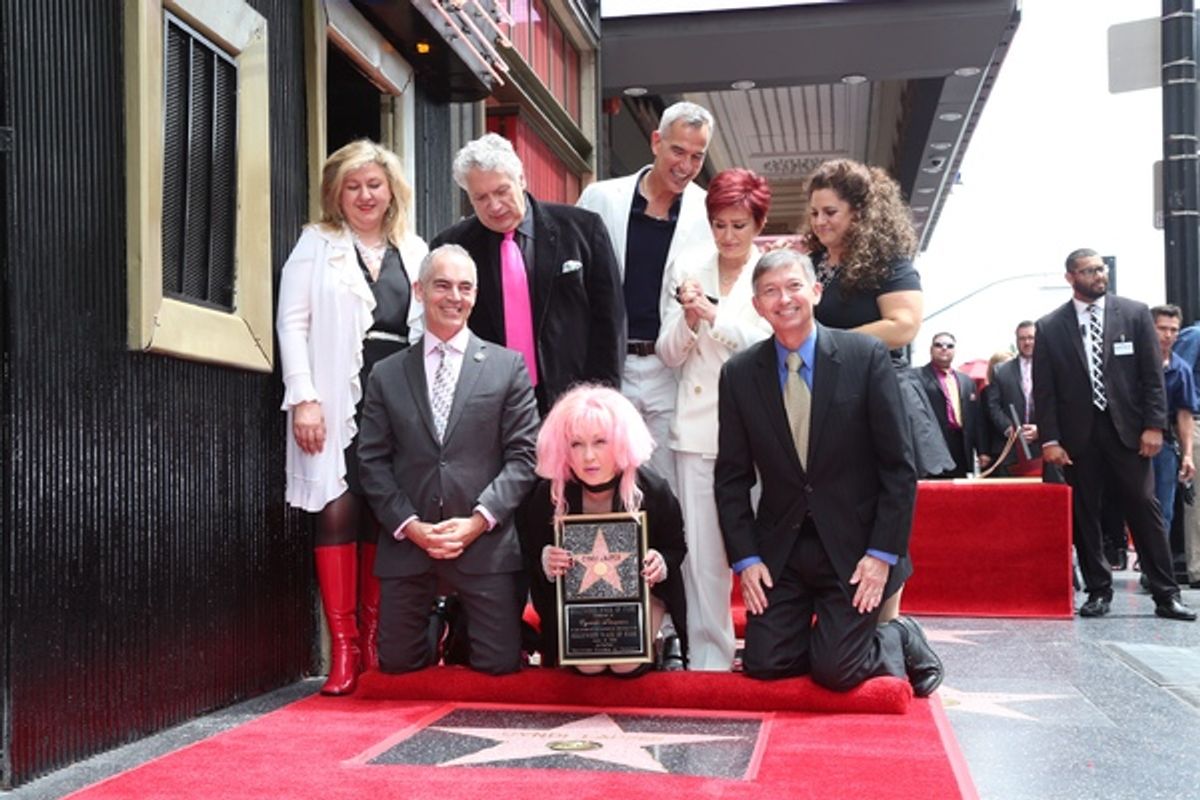 Cyndi Lauper and Harvey Fierstein at 