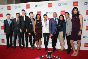 Pete Nowalk, Greg Louganis and Point Scholars @ BroadwayWorld Pete Nowalk, Greg Louganis and Point Scholars Photo