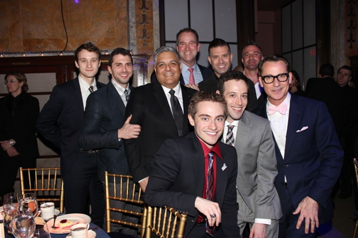 Perfect Ending to a Perfect Night 'Table 8' Michael Gaisa, Jon Munoz, Omar Shariff Jr, Bill Kapfer, Todd Sears, Adam Wexelbaum, Michael Honig, Jonathan Lovitz and Ian Whitt  at 
