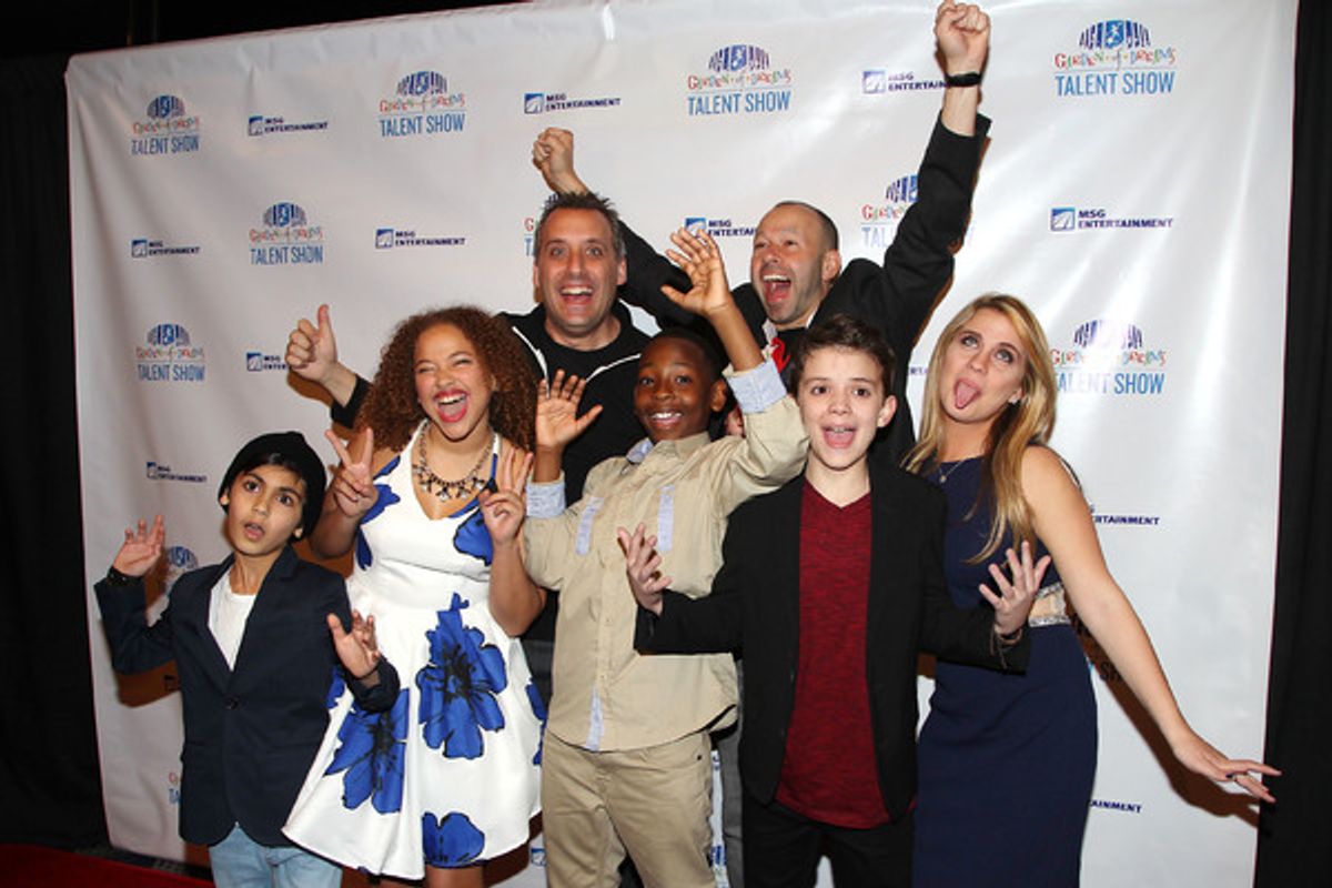 Joe Gatto and James 'Murr' Murray with Garden of Dreams Kids at 