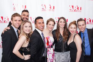 Justin Luciano, Callie Falk, T.J. Newton, Jessie Mueller, Sarah Bareilles, Angela Hsu, Christopher Hlinka and Arri Lawton Simon @ BroadwayWorld Justin Luciano, Callie Falk, T.J. Newton, Jessie Mueller, Sarah Bareilles, Angela Hsu Photo