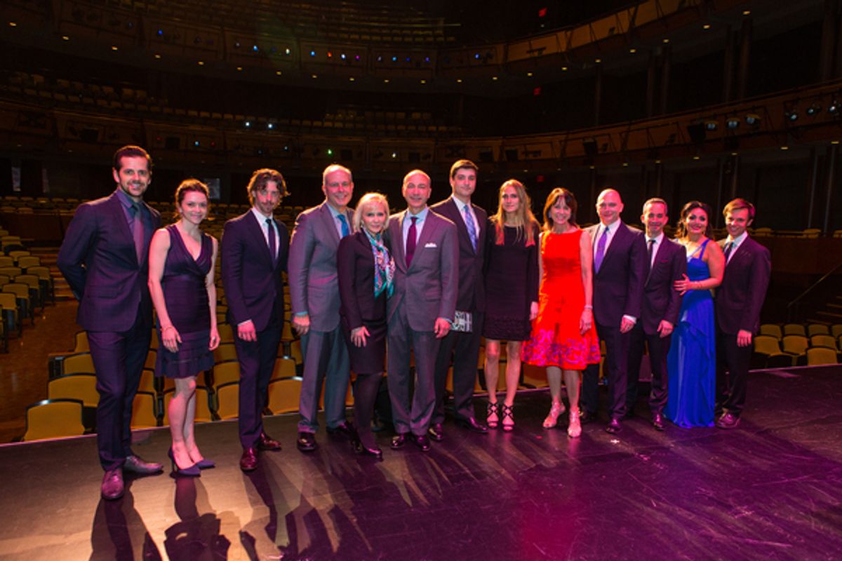 Robert Fairchild, Megan Fairchild, Christian Borle, Jed Bernstein, Joie Townsend,Steven A. Kandarian, John K. Kandarian, Natalia de Dalmas,Katherine Farley, Michael Ceveris, Inon Barnatan, Ailyn Perez, and Bryan Wagorn at 