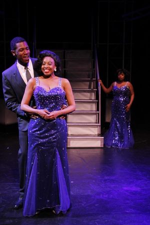 Evan Tyrone Martin â€"Curtis Taylor Jr.,â€' Candace C. Edwards â€"Deena Jonesâ€' and Donica Lynn â€"Effie Whiteâ€' @ BroadwayWorld Evan Tyrone Martin â€"Curtis Taylor Jr.,â€' Candace C. Edwards â€"Deena Jo Photo