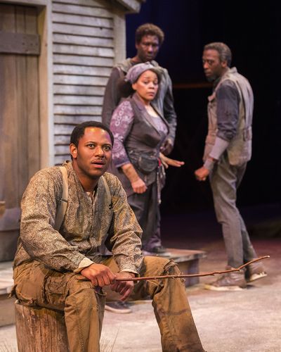 Larry Powell, Tonye Patano, Russell G. Jones and Julian Rozzell Jr. Photo