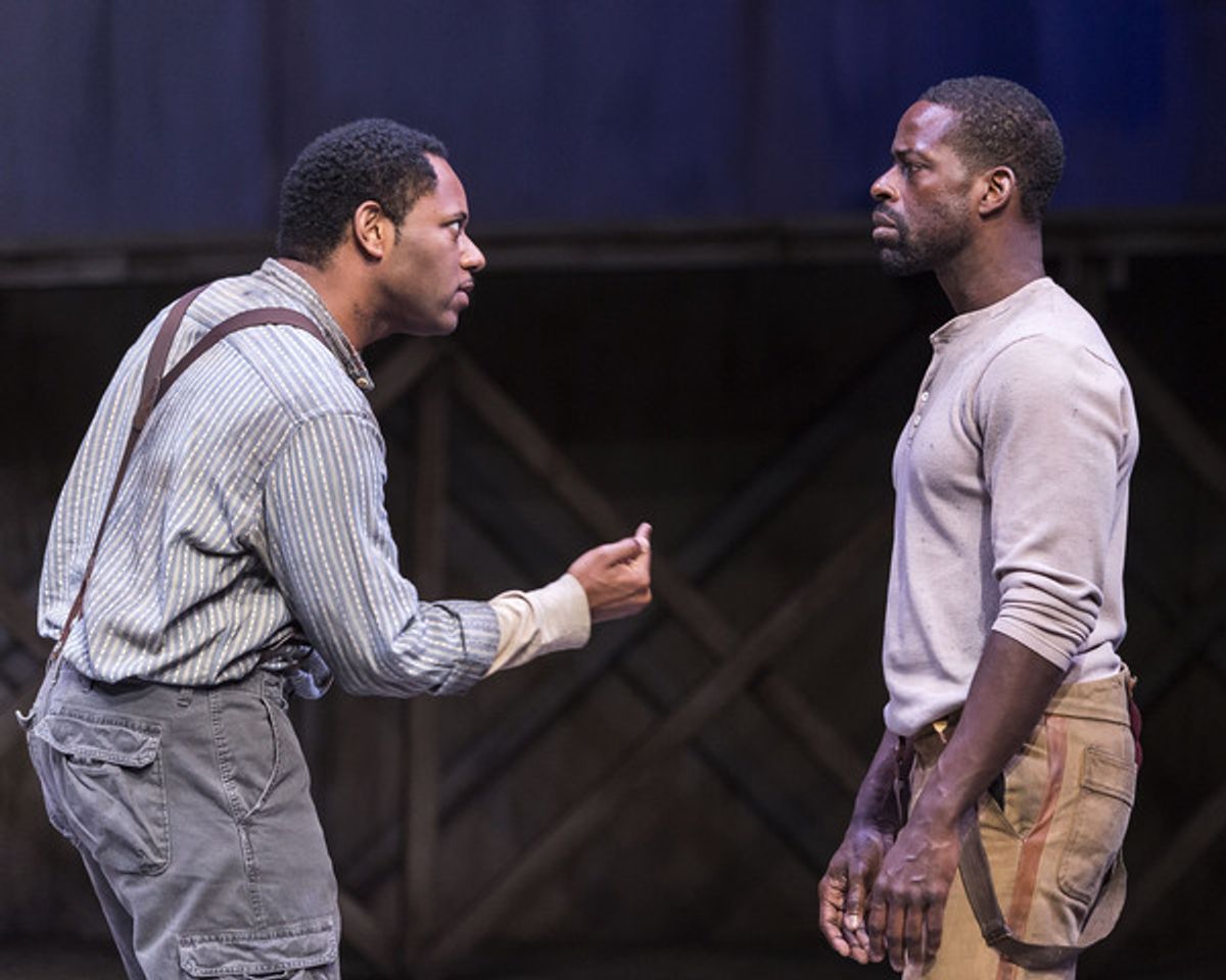 Larry Powell and Sterling K. Brown at 