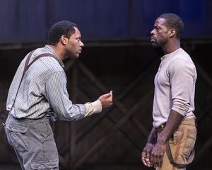 Larry Powell and Sterling K. Brown Photo