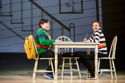 David Rosenthal as Rowley and Ricky Falbo as Greg Photo