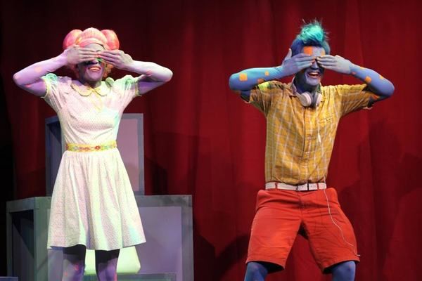 Tyla Collier as Lily Polkadot and PJ Adzima as Sky Square Photo