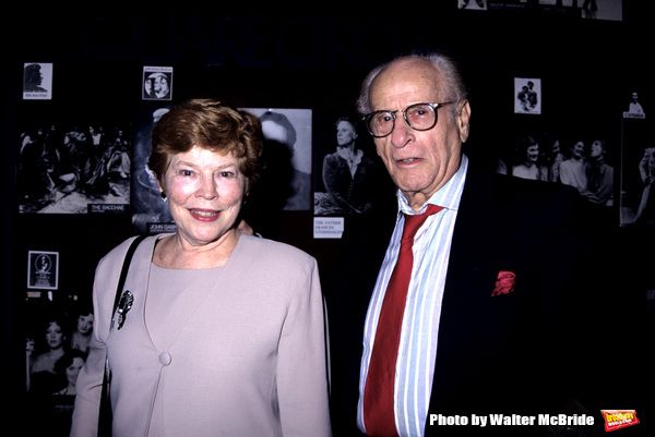 Eli Wallach and Anne Jackson photographed at the opening night of 'Rose Tatoo' party  Photo