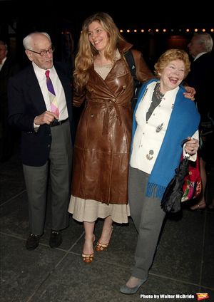 Eli Wallach with wife Anne Jackson with daughter Katherine Wallach Attending the Open Photo