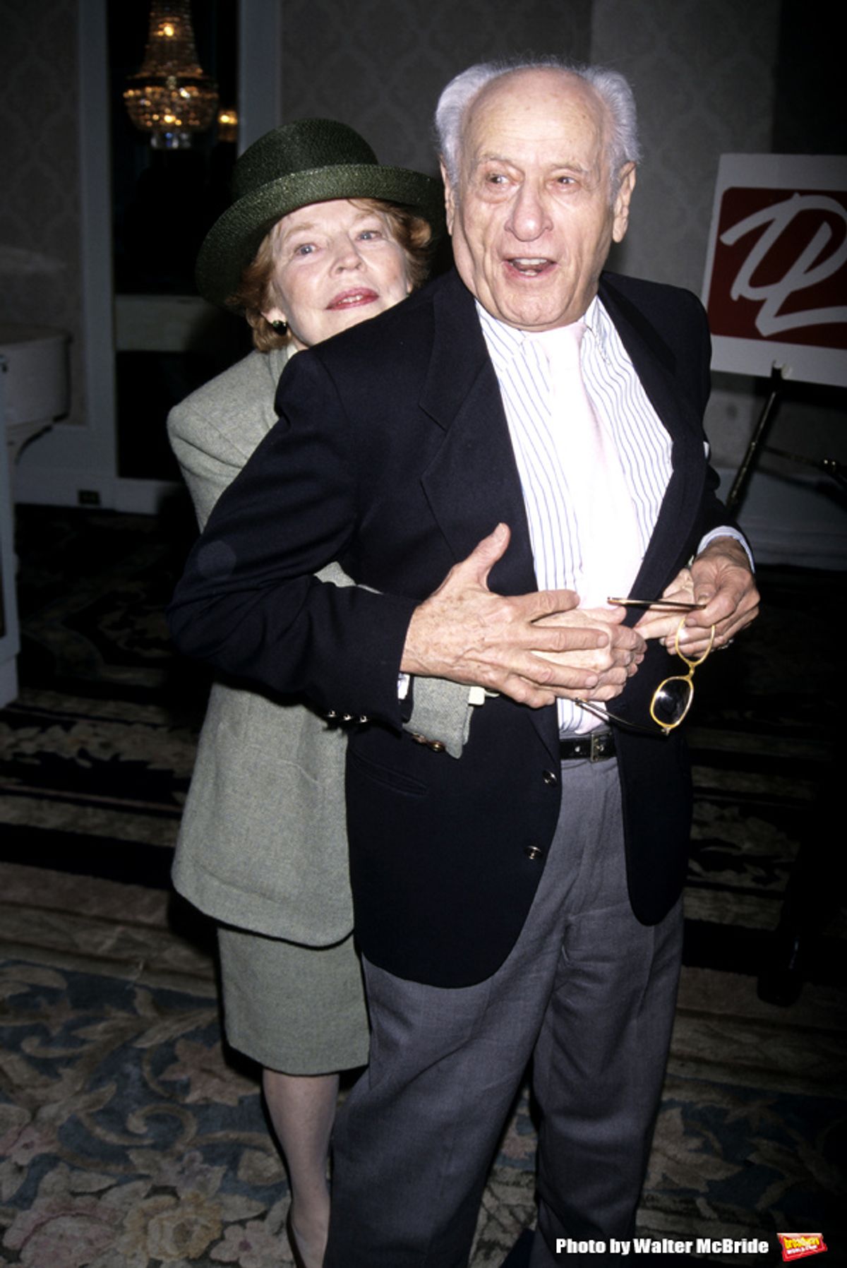 Eli Wallach and Anne Jackson photographed at the Drama League Awards at the Plaza Hotel in NYC on May 8, 1998 . at 