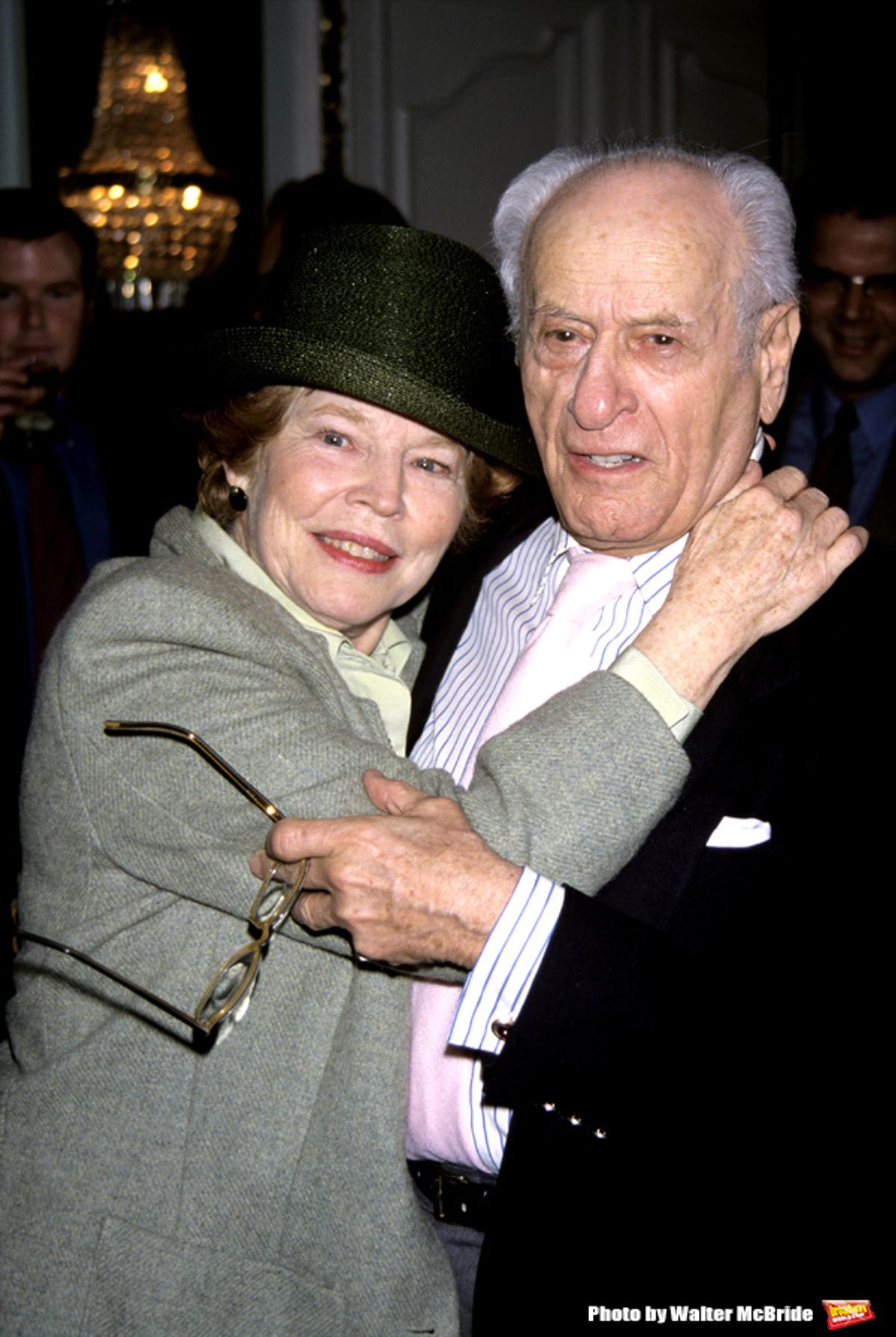 Eli Wallach and Anne Jackson photographed at the Drama League Awards at the Plaza Hotel in NYC on May 8, 1998 . at 