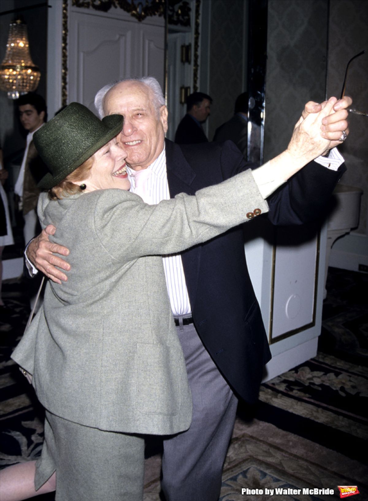 Eli Wallach and Anne Jackson photographed at the Drama League Awards at the Plaza Hotel in NYC on May, 8 1998. at 