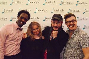 Assistant Choreographer Chris Carter, Porchlight Artistic Associate, Porchlight Board Member and Director/Choreographer Brenda Didier, Porchlight Artistic Associate and Music Director Doug Peck, Porchlight Artistic Associate and Assistant Director Christo @ BroadwayWorld Assistant Choreographer Chris Carter, Porchlight Artistic Associate, Porchlight Board Photo