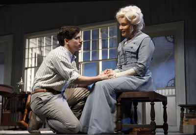 John Gallagher, Jr. and Jessica Lange Photo