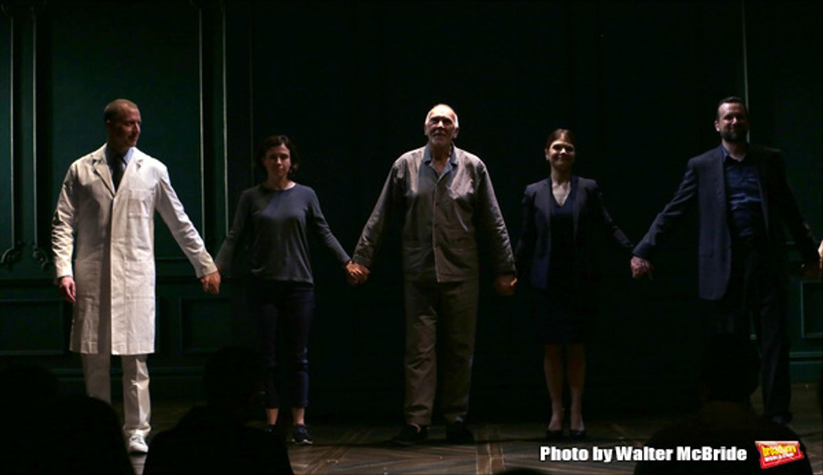 Charles Borland, Hannah Cabell, Frank Langella, Kathryn Erbe and Brian Avers  at 