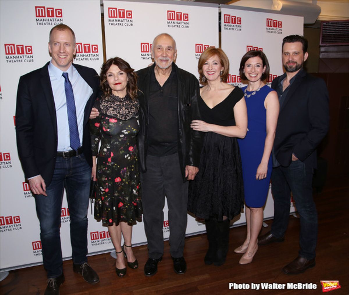 Charles Borland, Kathryn Erbe, Frank Langella, Kathleen McNenny, Hannah Cabell and Brian Avers  at 