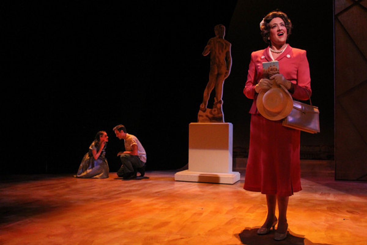 Clara, Fabrizio and Margaret (Devon Hales, Tim Quartier and Christy Baggett) at 