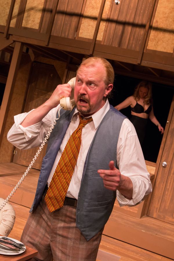 GARY CHAMBERS (Garry) and (Background) JENNIFER DAVY (Brooke)  Photo