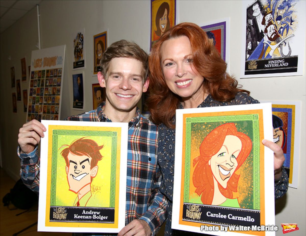 Andrew Keenan-Bolger and Carolee Carmello  at 