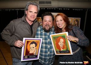 Michael Park, Justin 'Squigs' Robertson and Carolee Carmello  Photo