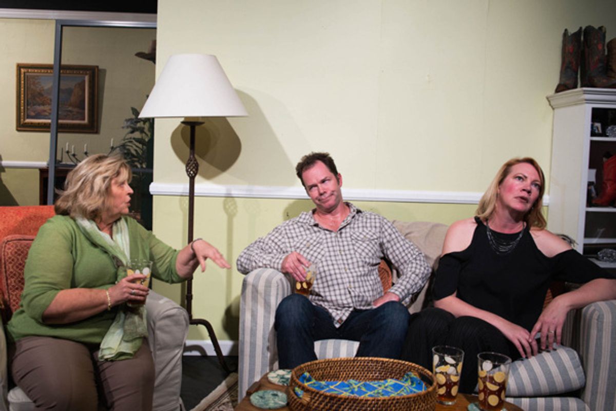 Rebecca Taylor, Derek Long and Karen Wray at 