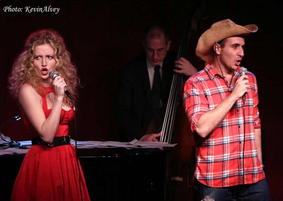 Savannah Brown and Christopher Derosa at 