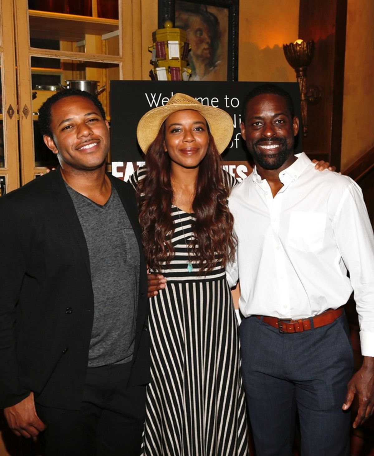 Larry Powell, Sameerah Luqmaan-Harris and Sterling K. Brown at 