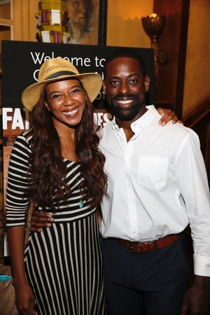 Sameerah Luqmaan-Harris and Sterling K. Brown Photo