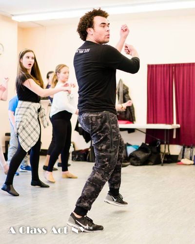 Andrew Chappelle teaching iconic HAMILTON choreography Photo