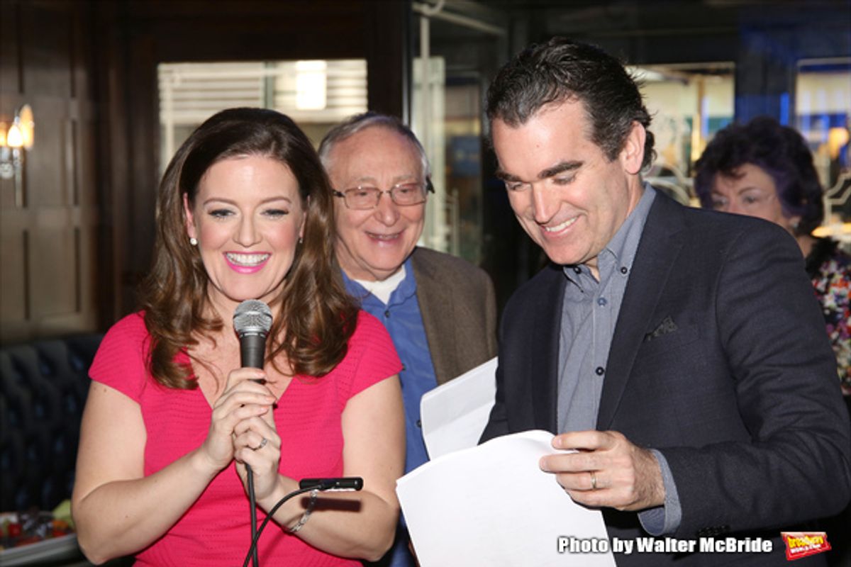 Jennifer Simard, Simon Saltzman and Brian d'Arcy James  at 