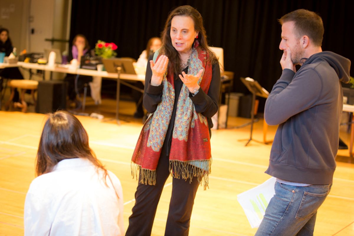 Stephanie Janssen, Emily Mann, Justin Hagan at 