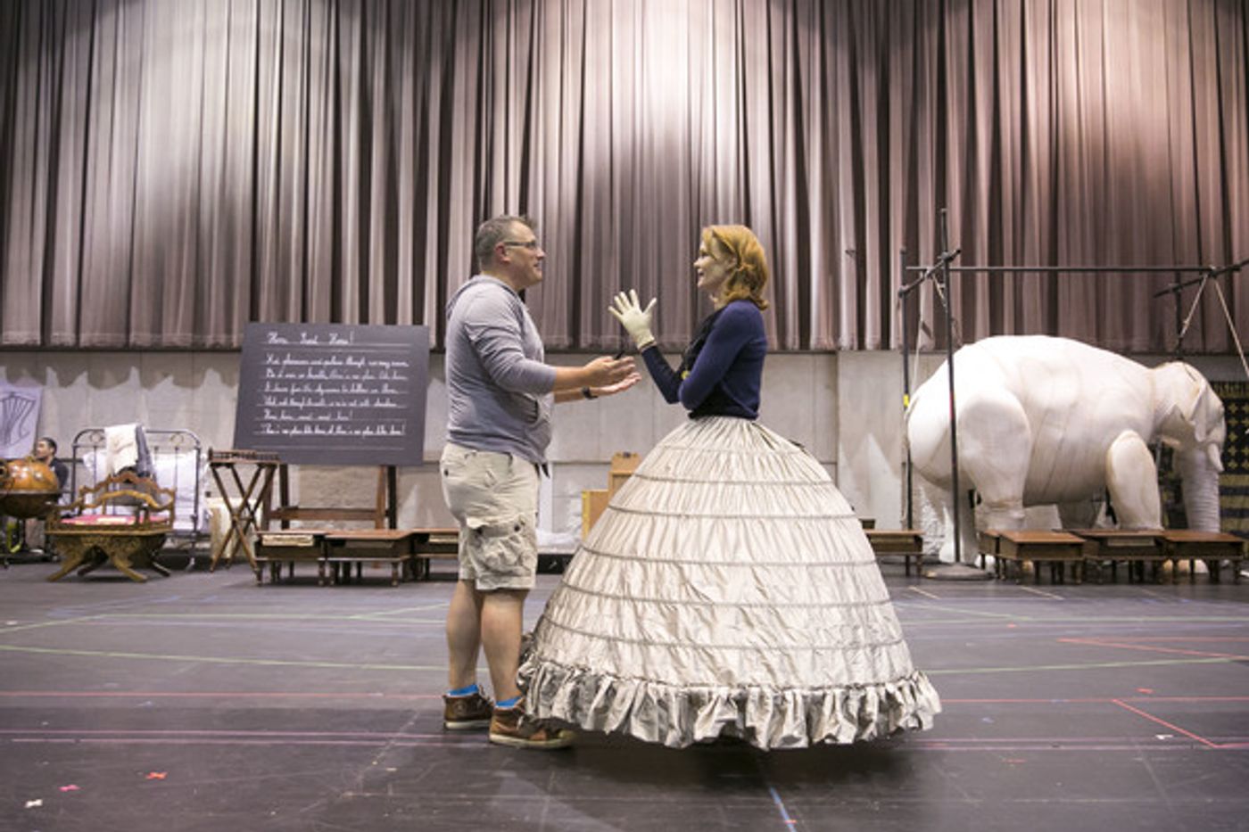 Photo Flash: In Rehearsal with Kate Baldwin, Paolo Montalban and More for THE KING AND I at the Lyric  Image