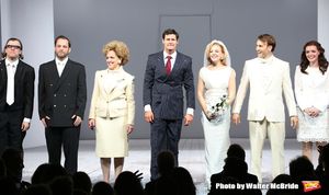 Theo Stockman, Alice Ripley, Benjamin Walker, Helene Yorke, Drew Moerlein and Jennifer Damiano with the cast @ BroadwayWorld Theo Stockman, Alice Ripley, Benjamin Walker, Helene Yorke, Drew Moerlein and Jennife Photo