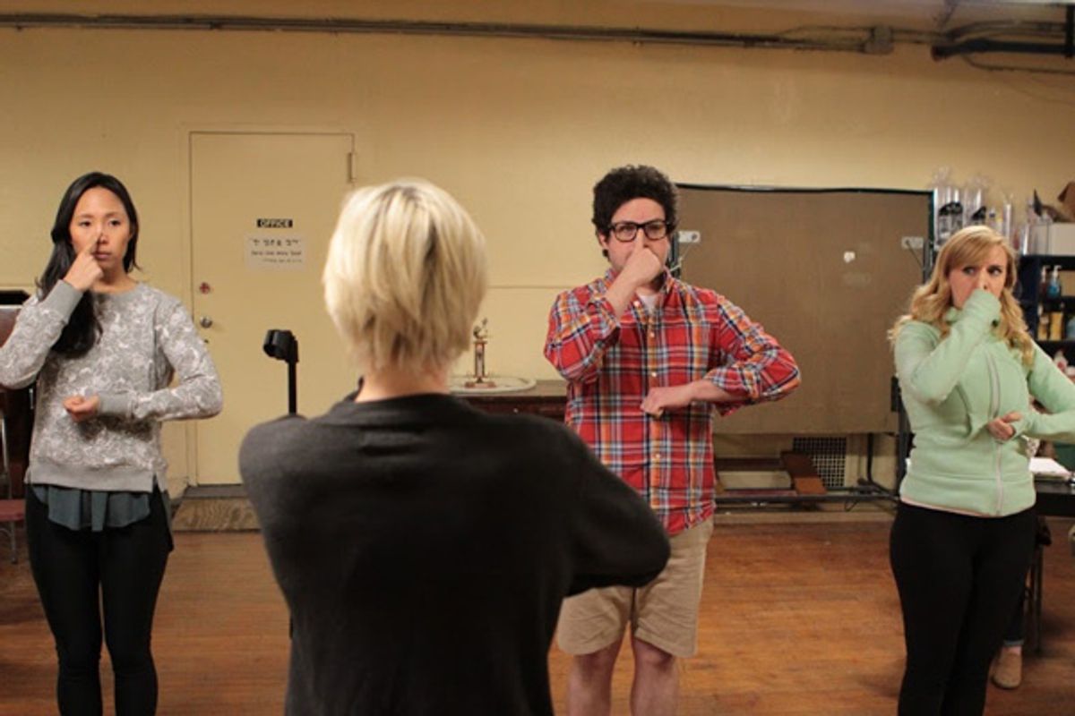 Emily Borromeo, Misha Shields, Patrick Halley, and Becca Andrews at 