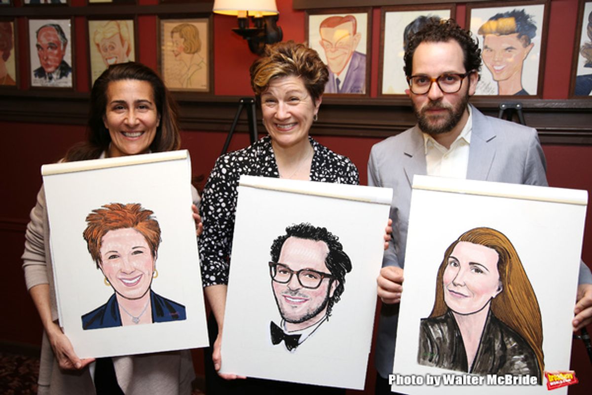 Jeanine Tesori, Lisa Kron, and Sam Gold at 