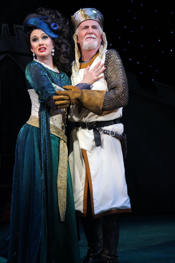 Mariand Torres (The Lady of the Lake) and Richard Kline (King Arthur) Photo