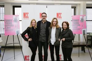 Beth Behrs, Lisa Emery, Erik Lochtefeld, and Jacqueline Sydney Photo