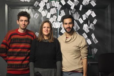 Michael Woodman, Katharina Reinthaller and Joe Sellman-Leava Photo