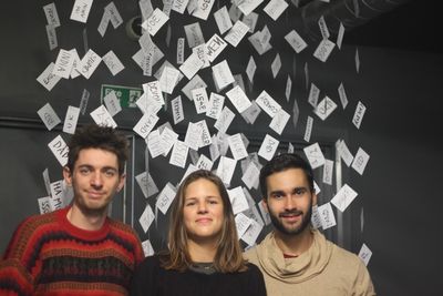 Michael Woodman, Katharina Reinthaller and Joe Sellman-Leava Photo
