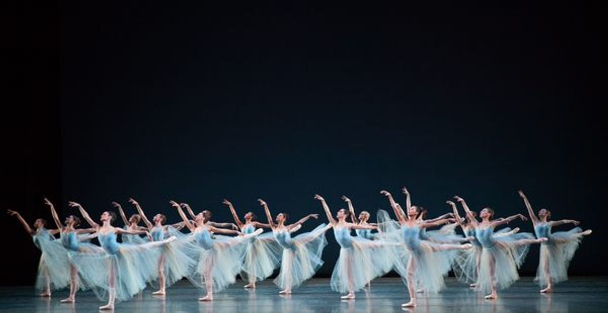 Miami City Ballet dancers in SERENADE. Choreography by George Balanchine, Copyright The George Balanchine Trust.  at 